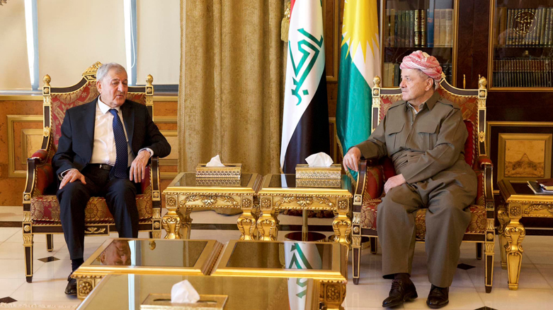 دیدار پرزیدنت مسعود بارزانی و عبدالطیف رشید، رئیس جمهور عراق