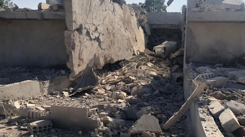 Aftermath of a Turkish airstrike in Kobani (Photo: ANHA)