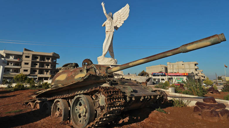 "Free Woman" square in the Syrian Kurdish town of Kobane, also known as Ayn al-Arab, in the north of the Aleppo governorate, Nov. 20, 2022. (Photo: Delil Souleiman/AFP)