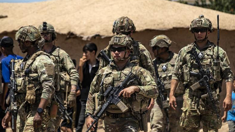 US soldiers patrol a village in the countryside of the city of Qamishli in Syria's northeastern Hasakeh province, near the Turkish border, Jul. 23, 2022. (Photo: Delil Souleiman/AFP)