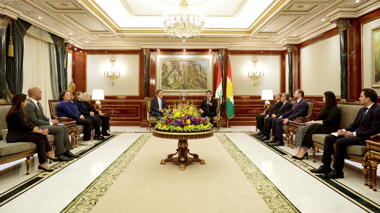 وفد من الكونغرس الأمريكي برئاسة مارك تاكانو يجتمع مع نيجيرفان بارزاني - صورة: رئاسة إقليم كوردستان