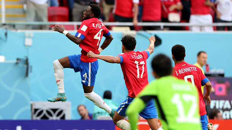 Kosta Rikalı oyuncuların gol sevinci (Foto: AFP)