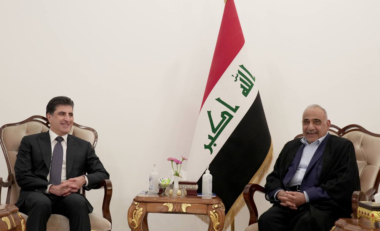 نێچیرڤان بارزانی و عادل عه‌بدولمه‌هدى 