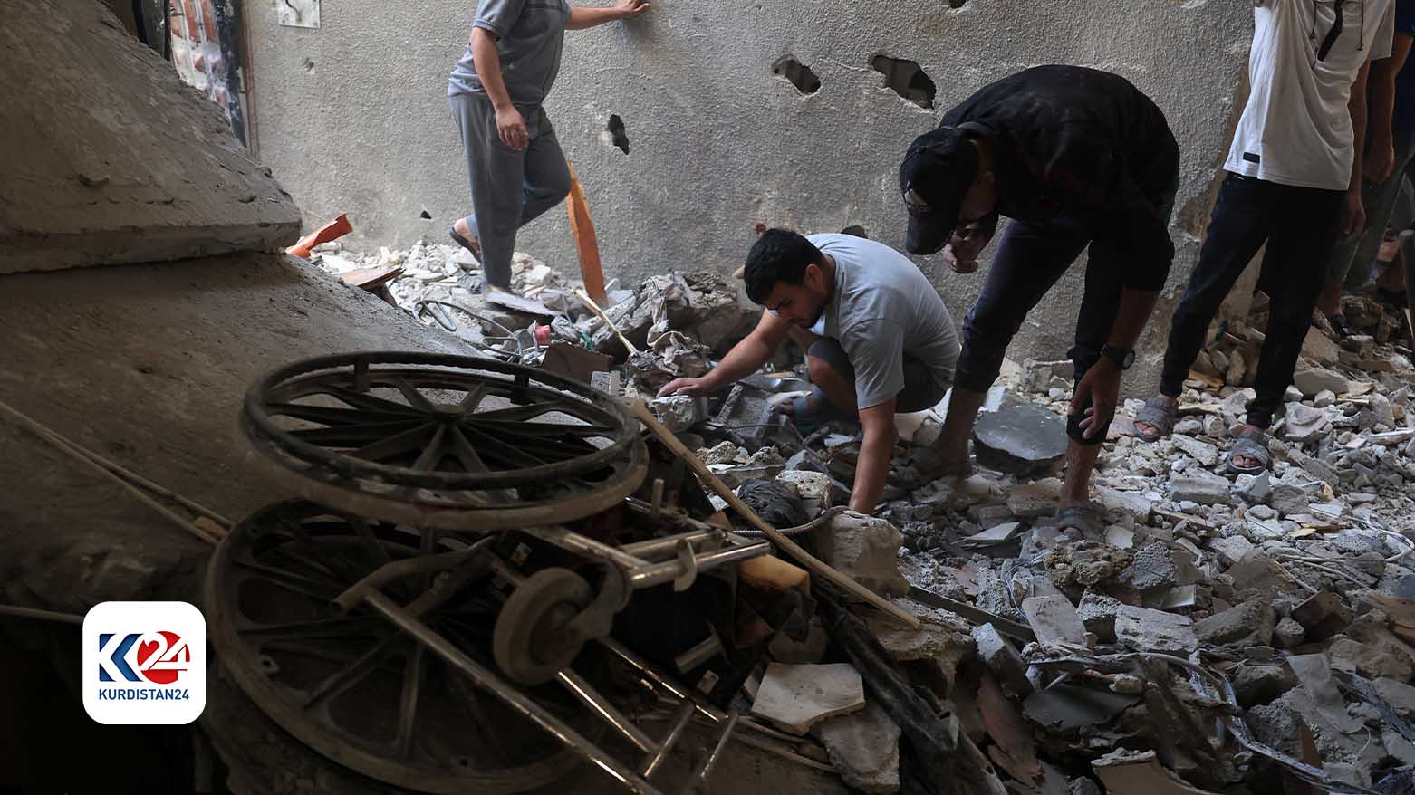 دیمه‌نێكی غه‌ززه‌ / وێنه‌: AFP