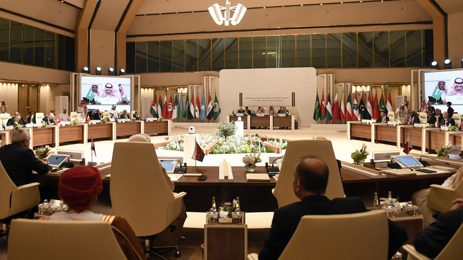 Arab foreign ministers attend a preparatory meeting ahead of the extra-ordinary Arab League summit in Riyadh, Nov. 9, 2023. (Photo: Yezidi Al-Duwihi/AFP)
