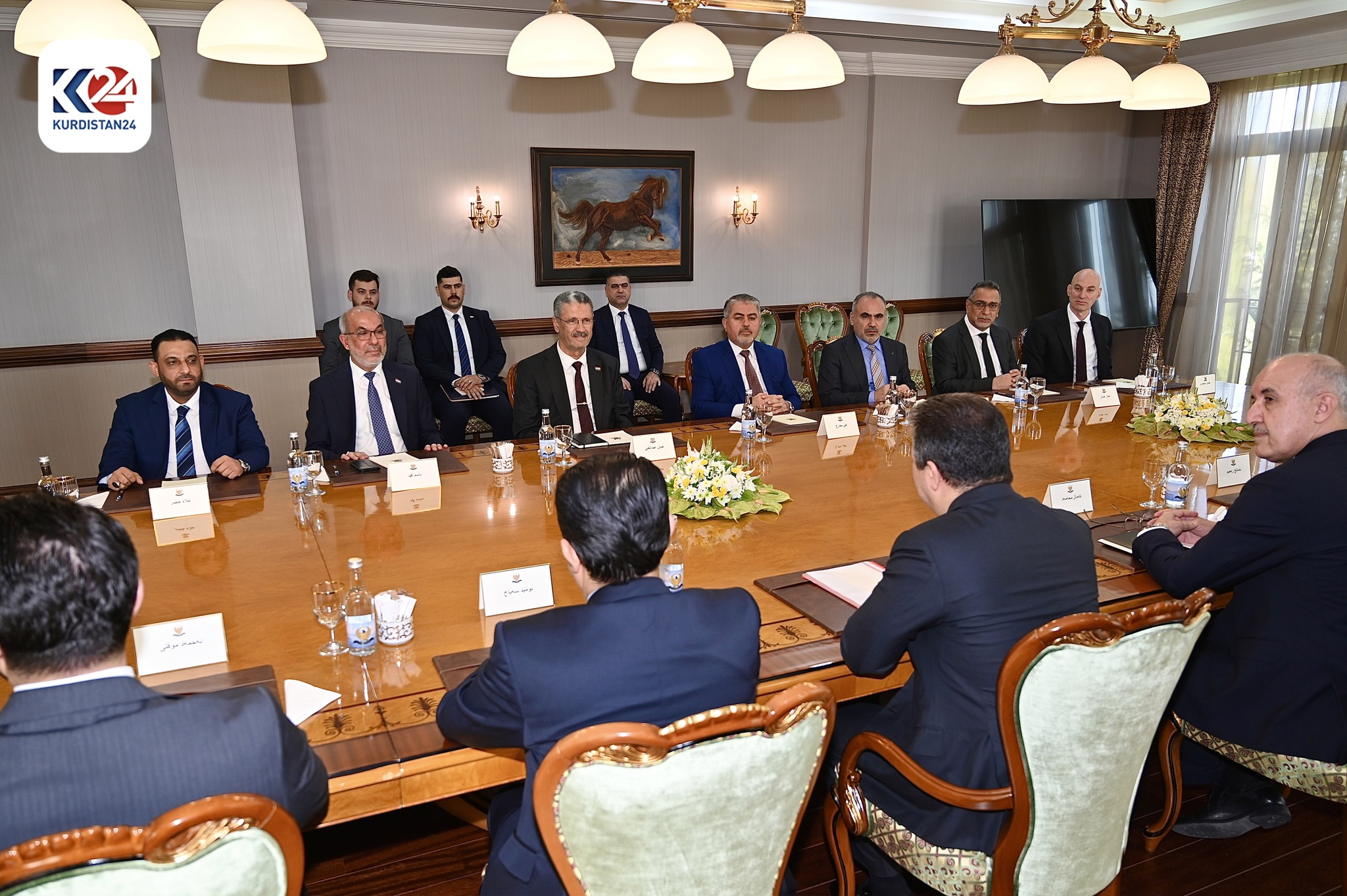 کۆبوونەوەی سەرۆکوەزیران مەسرور بارزانی لەگەڵ شاندێکی وەزارەتی نەوتی فیدراڵ
