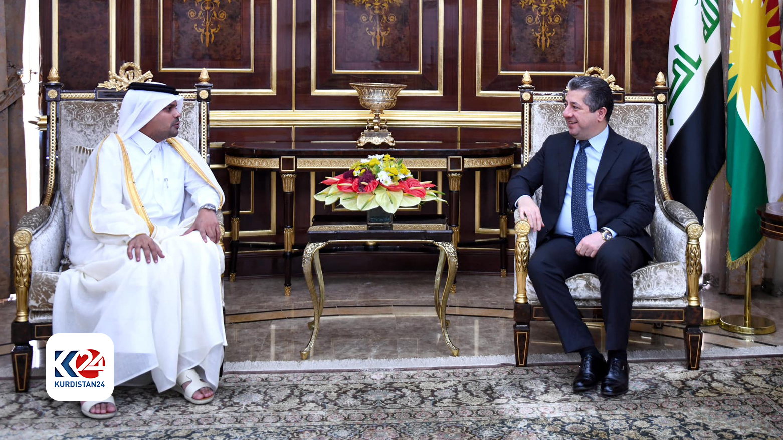 Mesrur Barzani ile Katar’ın Kürdistan Bölgesi Başkonsolosu'nun görüşmesi