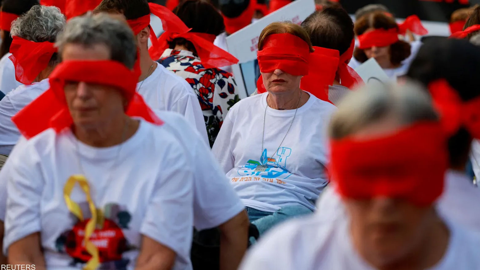 وێنە.. خۆپیشاندەرانی ئیسرائیل داوای گەڕاندنەوەی بارمتەکان دەکەن