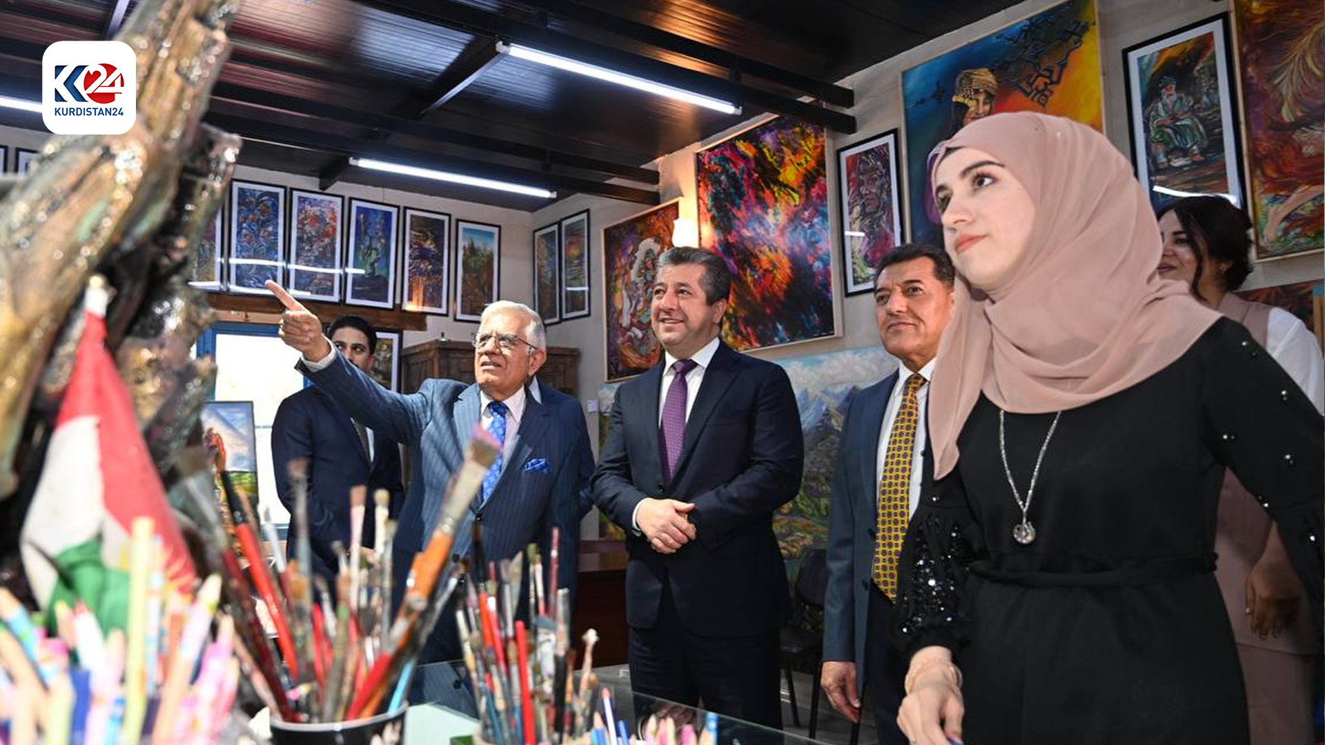 بەشداریی سەرۆکوەزیران مەسرور بارزانی لە فێستیڤاڵی پەیمانگەی هونەرە جوانەکانی هەولێر 