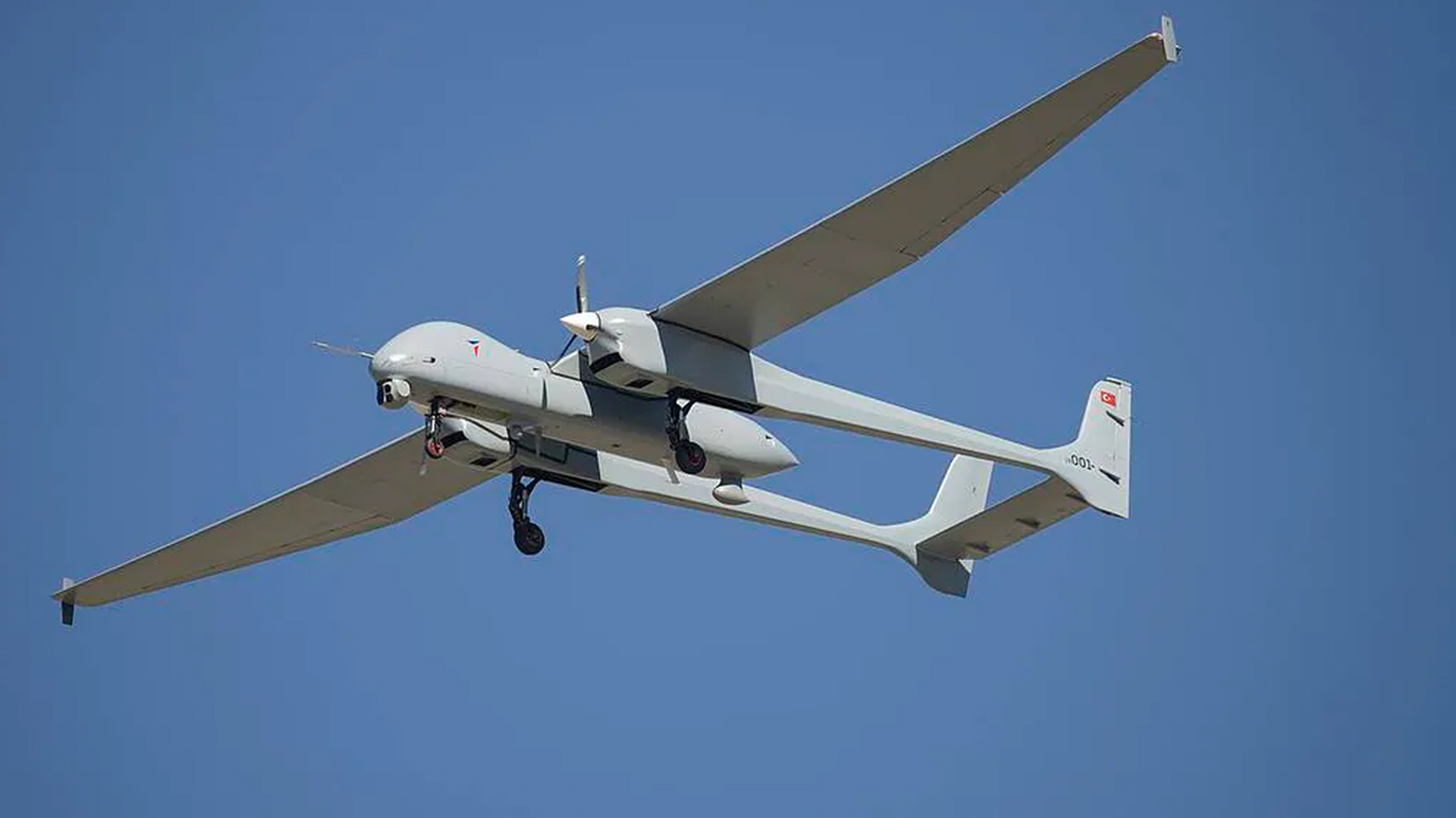 A Turkish Medium Altitude Long Endurance (MALE) drone is pictured in operation. (Photo: Turkish Aerospace)