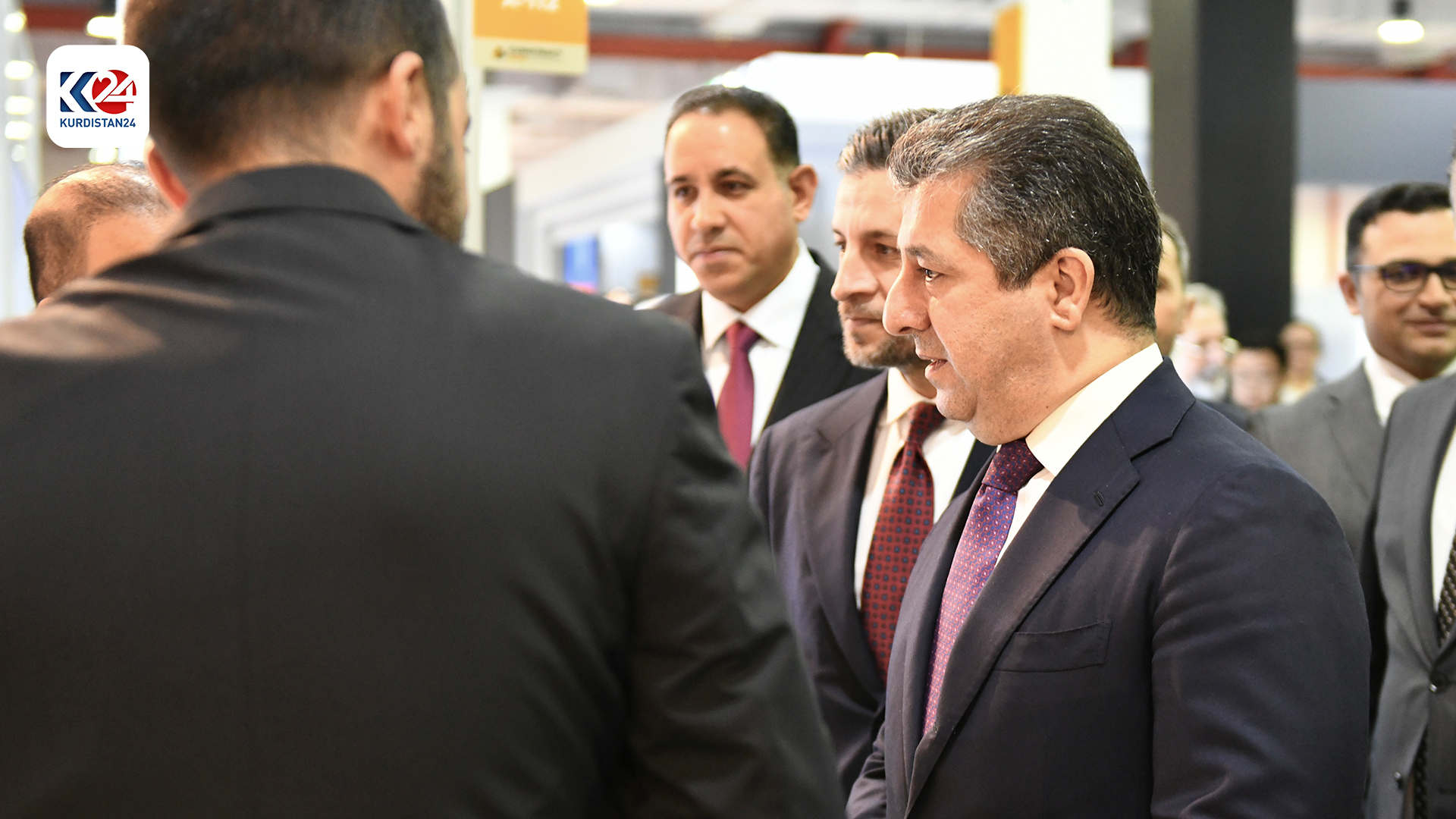 کردنەوەی پێنجەمین پێشانگەی بازرگانی نێودەوڵەتیی پیشەسازی و بیناسازی لە هەولێر لەلایەن مەسرور بارزانییەوە