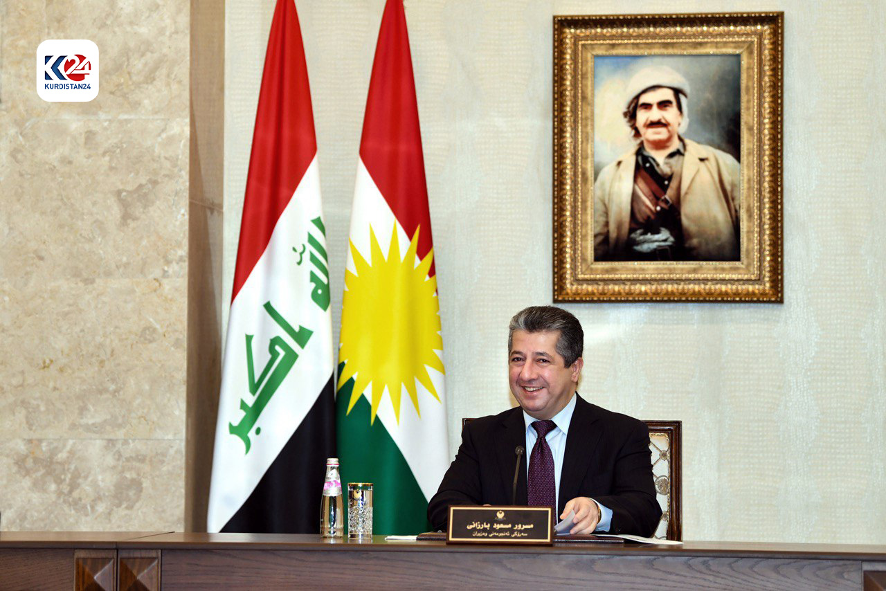 Kurdistan Region Prime Minister Masrour Barzani during KRG Council of Ministers meeting, Nov. 15, 2023. (Photo: KRG)
