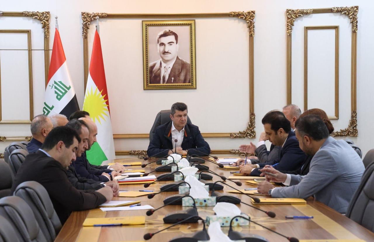 کۆبوونەوەی بەیانیی ئەمڕۆی دیوانی پارێزگای دهۆک 