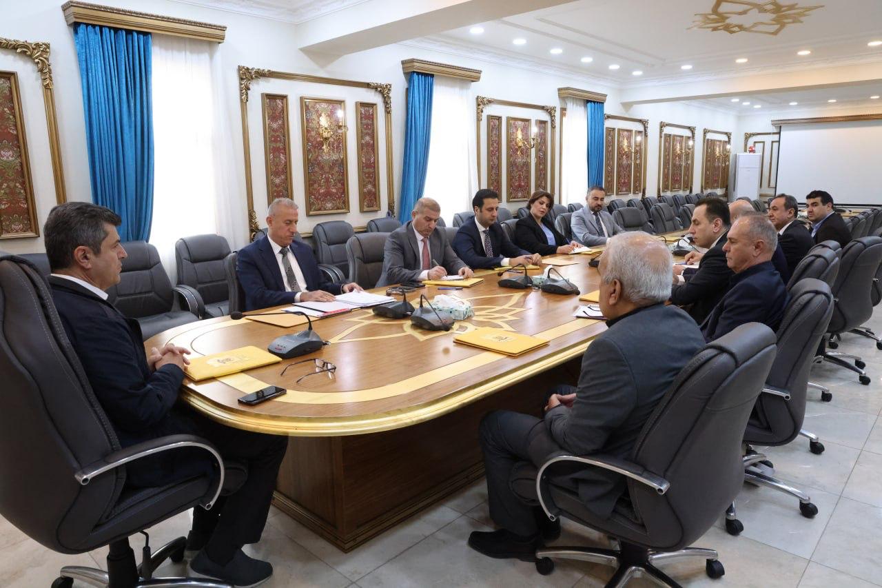 کۆبوونەوەی بەیانیی ئەمڕۆی دیوانی پارێزگای دهۆک 