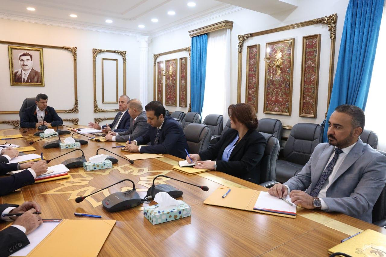 کۆبوونەوەی بەیانیی ئەمڕۆی دیوانی پارێزگای دهۆک 