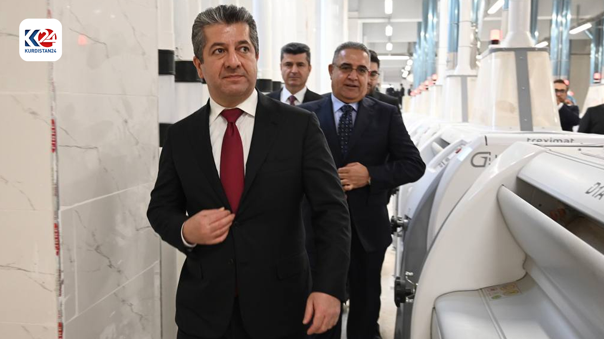 سەرۆکوەزیران مەسرور بارزانی کارگەی ئاردی دستاری لە دهۆک کردەوە