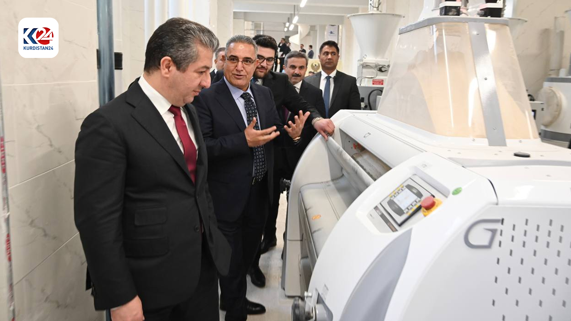 سەرۆکوەزیران مەسرور بارزانی کارگەی ئاردی دستاری لە دهۆک کردەوە