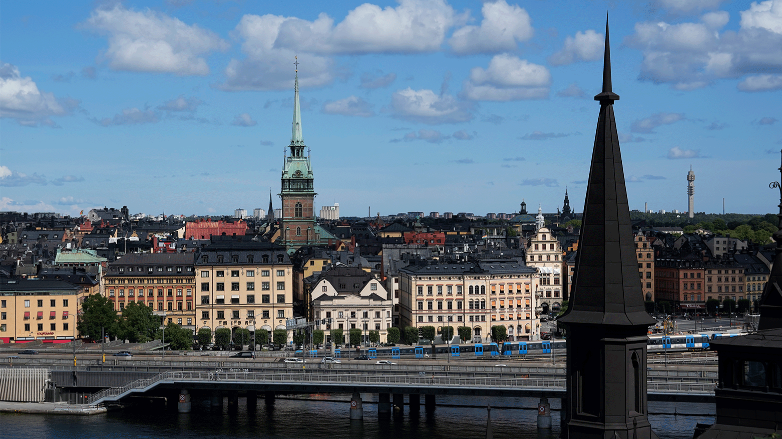 A view of the city in Stockholm, Sweden, July 27, 2023. (Photo: AP /Pavel Golovkin)