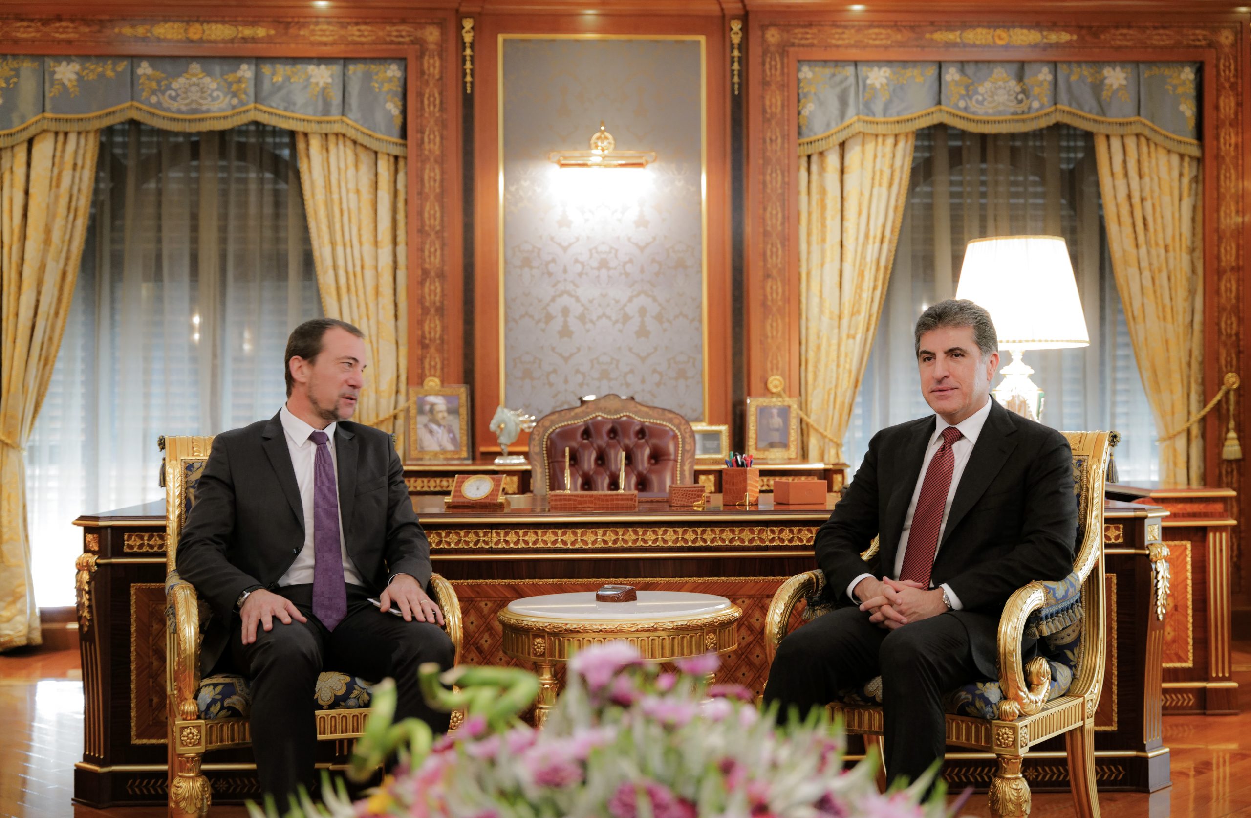 رئيس إقليم كوردستان يستقبل القنصل العام الفرنسي الجديد