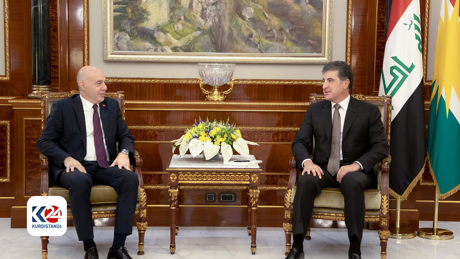 رئيس إقليم كوردستان والسفير التركي