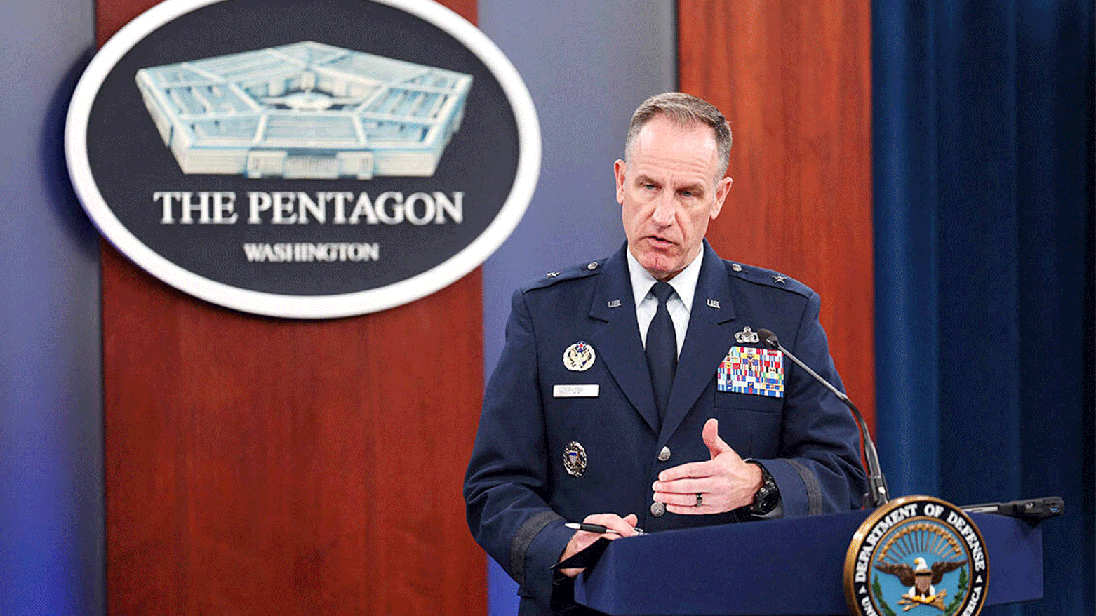 US Brigadier General and Pentagon Press Secretary Pat Ryder. (Photo: AP)