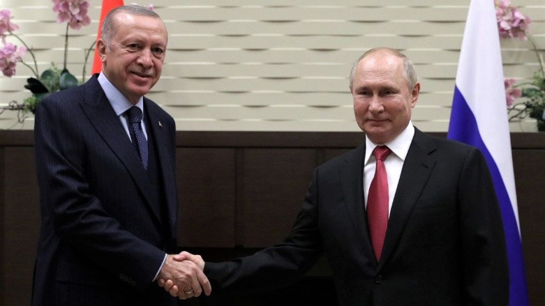 Russian President Vladimir Putin (right) and Turkish President Recep Tayyip Erdogan (left) pose after their meeting at the Russian Official Residence of Presidency in Sochi. (Photo: AFP)