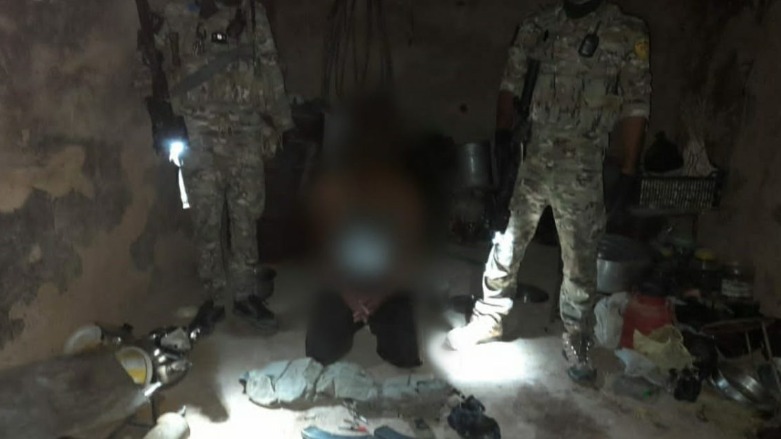 SDF forces on Saturday arrested a suspected militants in southern Hasakah (Photo: SDF Press)