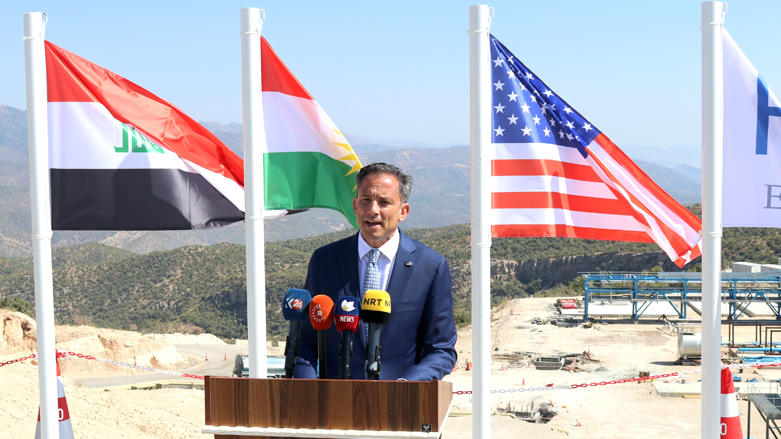 US Consul General Robert Palladino speaks at HKN's sites in the Kurdistan Region's Duhok province, Oct. 3, 2021. (Photo: U.S. Consulate General Erbil/Twitter)