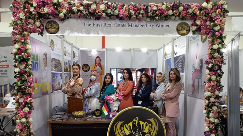 The all-female staff working in the real estate agency in the Kurdistan Region's Erbil province, Oct. 5, 2021. (Photo: Mina Merduk's agency/Facebook)