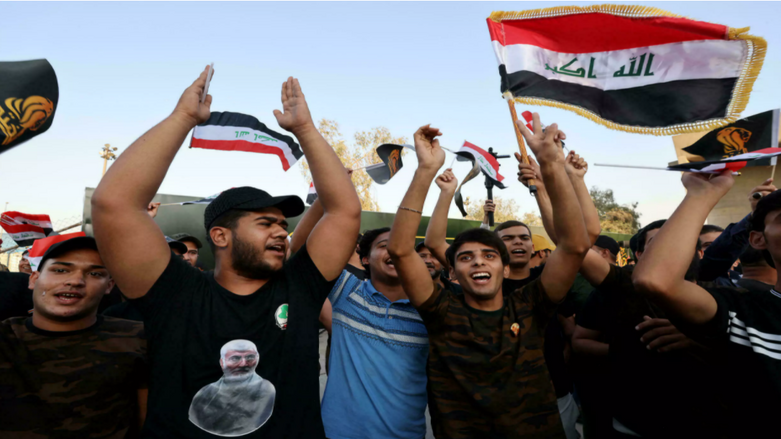 Supporters of Iraq's Fatah alliance -- which held the second-biggest bloc in parliament -- attend an election rally in Baghdad (Photo: Ahmad Al-Rubaye/AFP)
