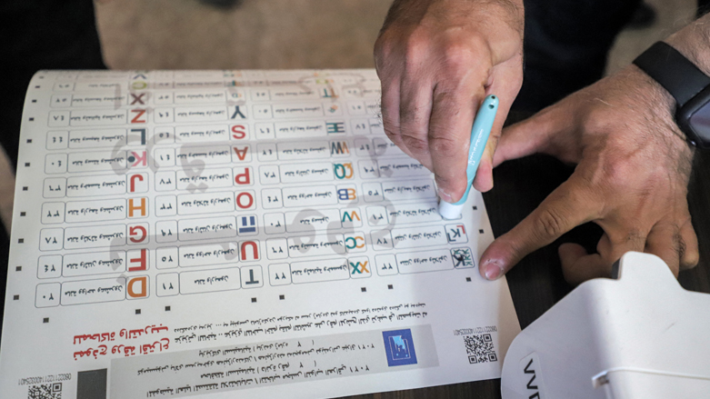 Officials of Iraq's electoral commission undergo a polling day simulation to test run its systems ahead of the parliamentary elections in the Kurdistan Region's Sulaimani province, Sept. 22, 2021. (Photo: Shwan Mohammed/AFP )