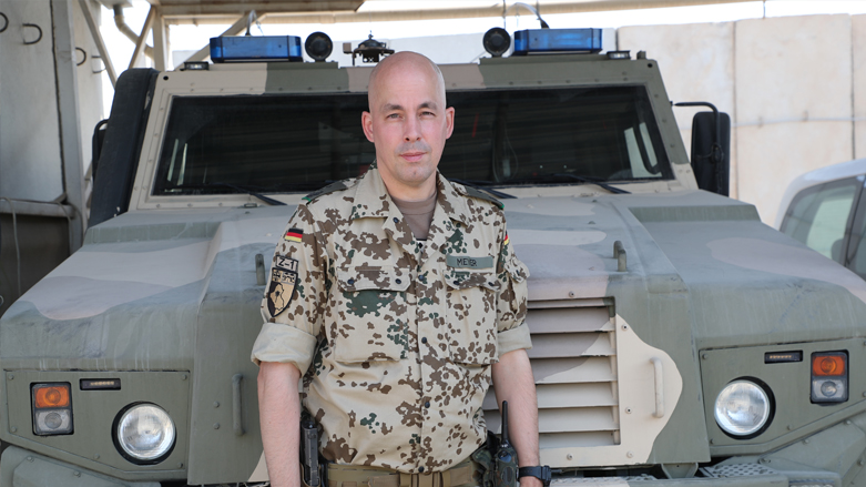 Colonel Markus Meyer, Commander of German Forces in Iraq, October 7, 2021. (Photo: Submitted by German Army to Kurdistan 24)