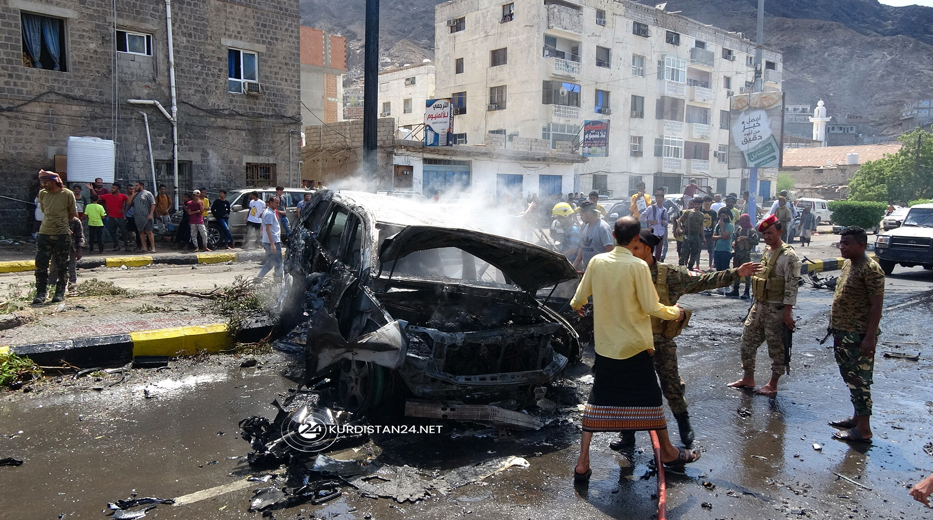 دیمەنێکی شوێنی تەقینەوەکە