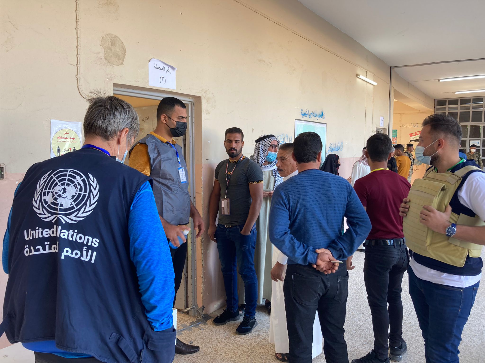 UN monitors in action in Mosul and Tal Afar, Oct 10, 2021 (Photo: UNAMI)