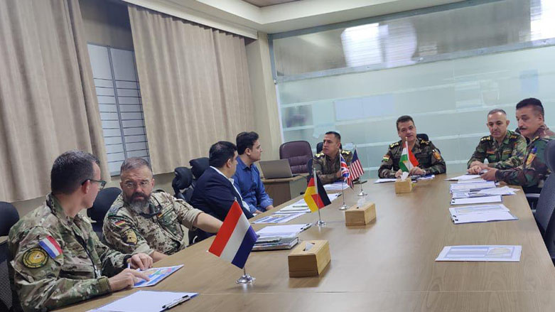 نشست گروه مشاوران نظامی بین‌المللی با وزارت پیشمرگ