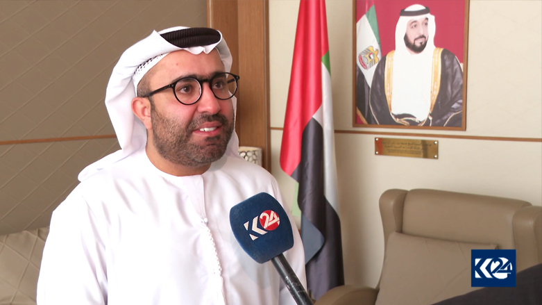 The Consul-General of the United Arab Emirates (UAE) to Erbil, Ahmed Aldhaheri, during an interview with Kurdistan 24. October 24, 2021. (Photo: Screengrab/Kurdistan 24)