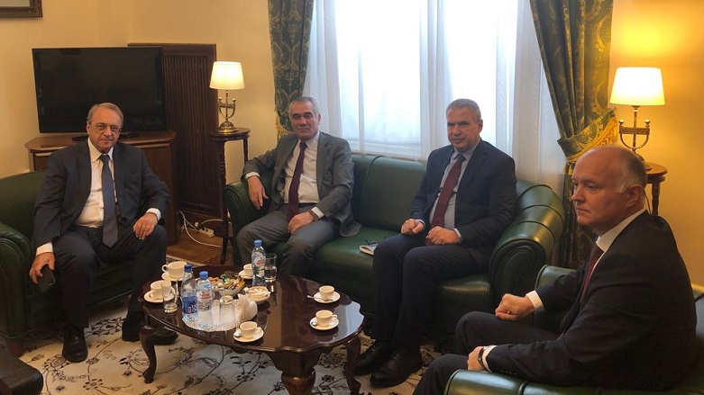 A KNC delegation meets with Russian Deputy Minister of Foreign Affairs Mikhail Bogdanov, Oct. 29, 2021. (Photo: KNC)