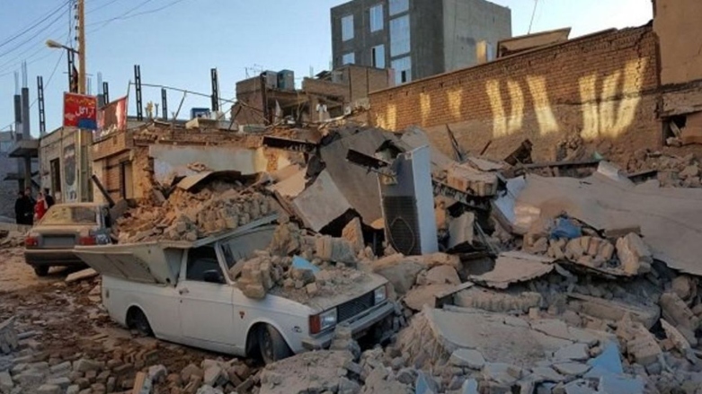 ویرانی براثر وقوع زلزله در خوی