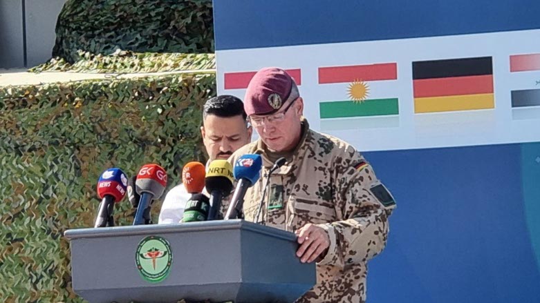 Germany on Thursday opened a Military Medical Training Centre in Sulaimani (Photo: Wladimir van Wilgenburg/Kurdistan 24)