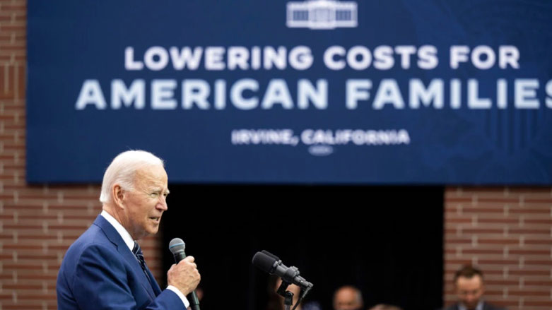 President Joe Biden speaks about lowering costs for American families, as well as mass protest in Iran, at Irvine Valley Community College, in Irvine, Calif., Oct. 14, 2022 (Photo: AP)