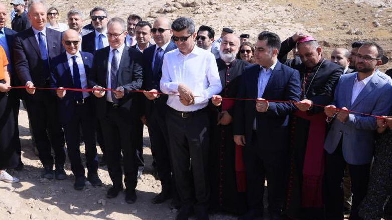 Kurdish and Italian officials on Sunday opened the first archeological park in Iraq in Faida in the Duhok province (Photo: Minister of Municipalities and Tourism