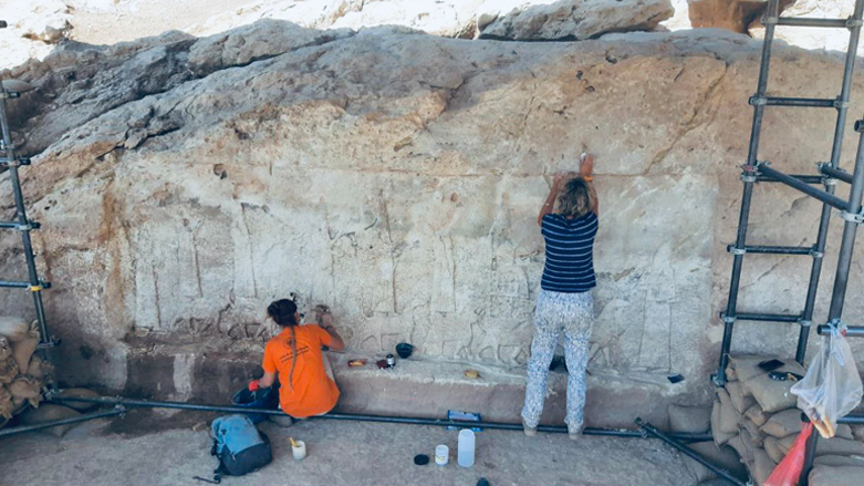 Archeological teams working on Faida archeological site, Sumel, Duhok, Oct. 2022. Photo: (Photo: Kurmanj Nhili/ Kurdistan 24)
