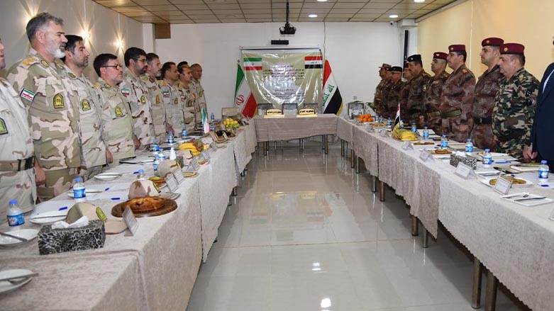 دیدار مرزبانان عراق و ایران در حلبچه