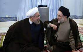 محمد خاتمی و حسن روحانی روسای جمهوری پیشین ایران