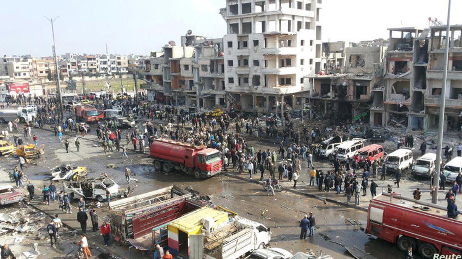 uriye'nin Humus kentinde drone saldırısı