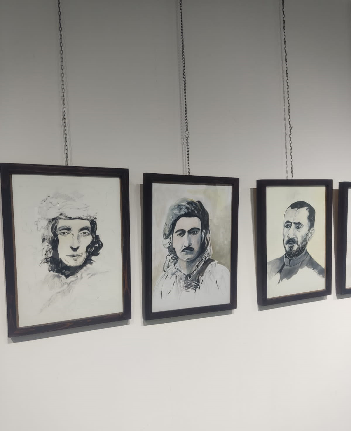 The joint exhibition of Kurdish and French artists at the Media Gallery in Erbil, Oct. 8, 2023. (Photo: Kurdistan 24) 