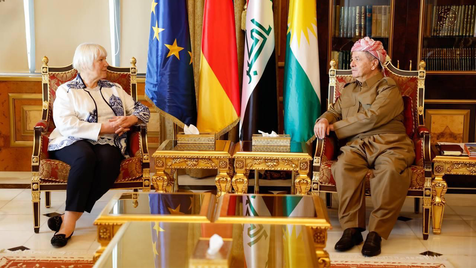 Başkan Barzani, Almanya'nın yeni Irak Büyükelçisini kabul etti