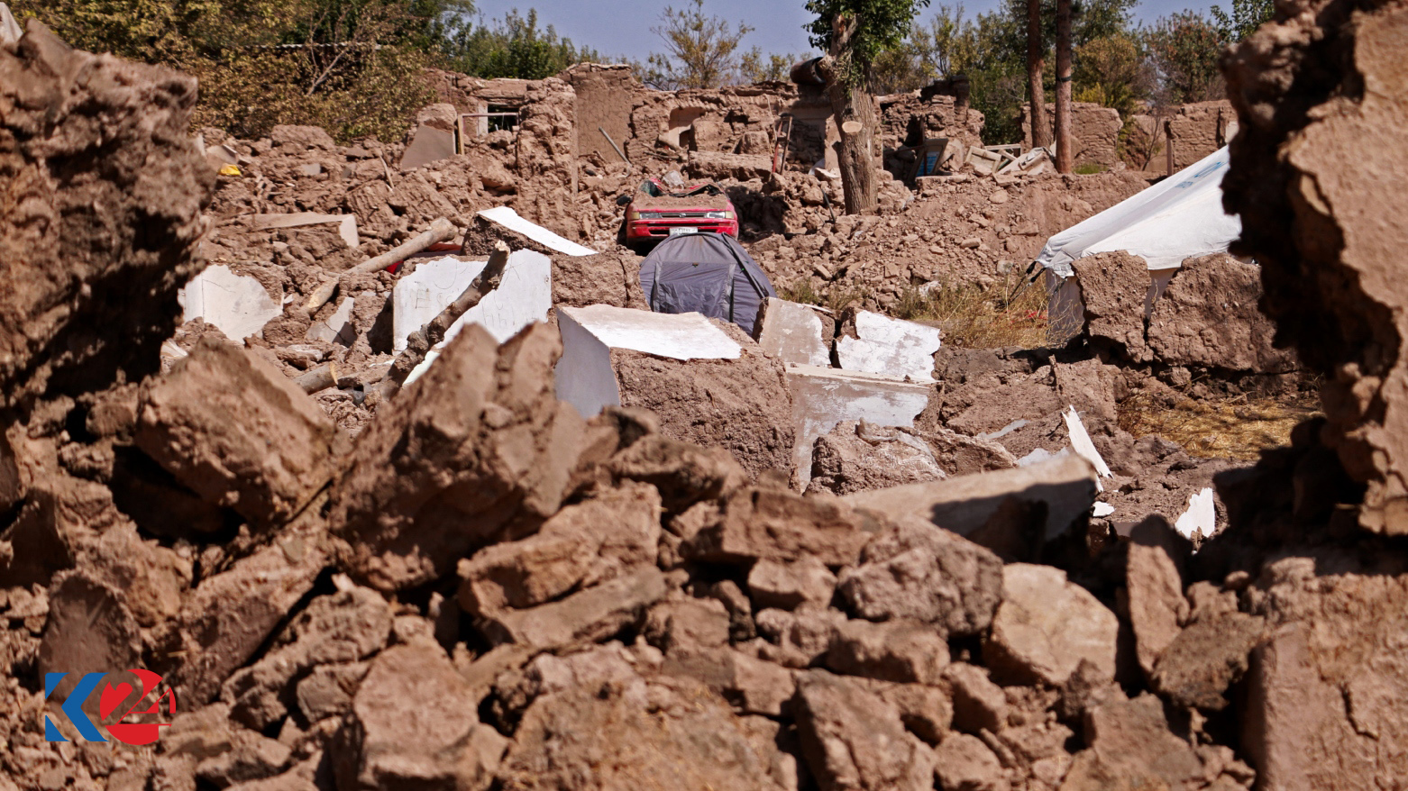 تصویری از ویرانی‌های زمین‌لرزه‌ی شنبه‌ی گذشته‌ی هرات افغانستان