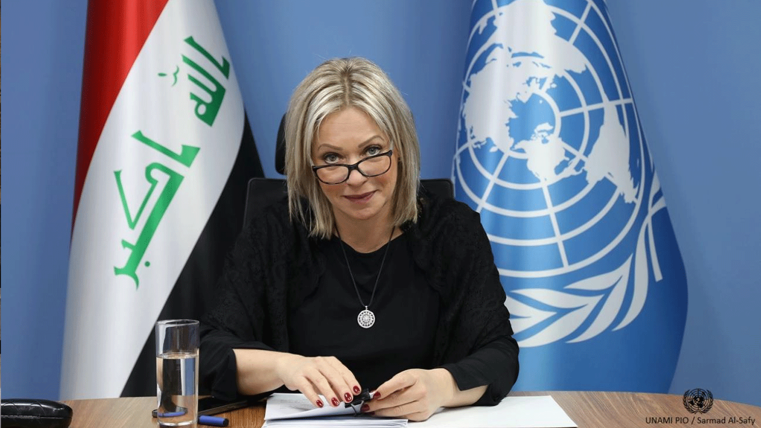 المُمثلة الخاصة للأمين العام للأمم المتحدة في العراق جينين بلاسخارت