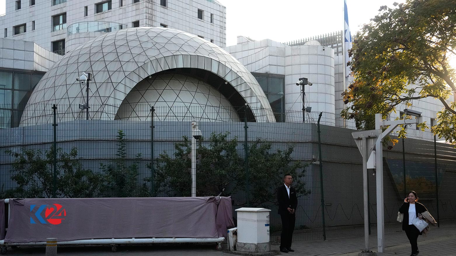 مبنى السفارة الإسرائيلية في بكين / AFP